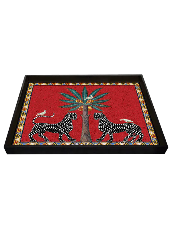 Ortigia Tray Mosaici Red Large