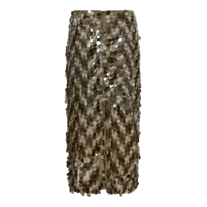 Cocouture Rhea Sequin Skirt Dusty Army 