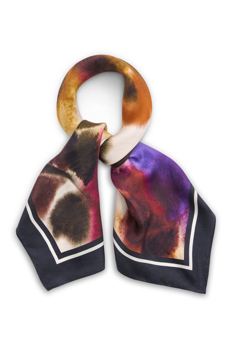 Katrin Uri Poppy Silk Scarf Multi 