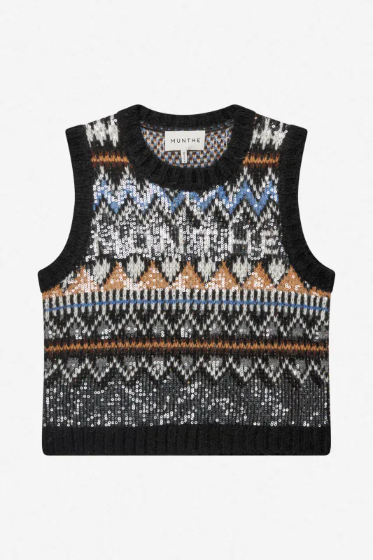 Munthe Vitalism Knit Mix Black