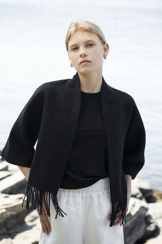 AKS Label Keyla Lambwool Jacket Black