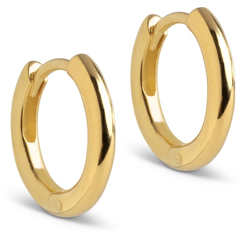 Enamel Hoops Classic 10mm Gold