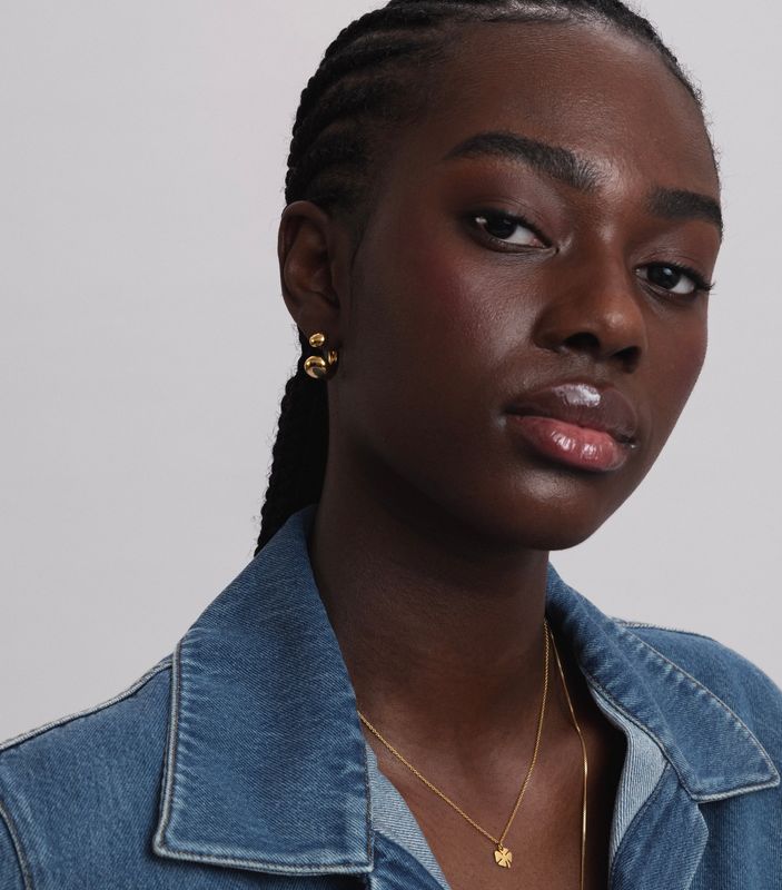 Syster P Bolded Drops Earrings Gold 