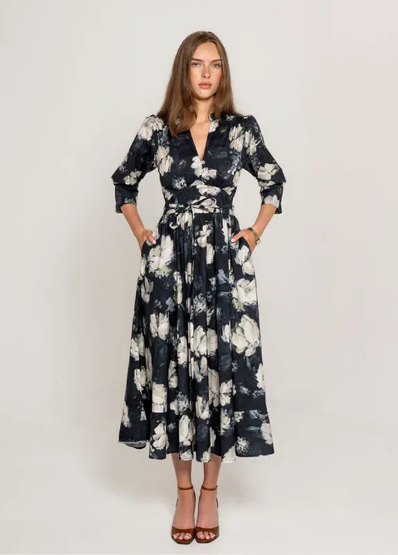 MISSMAYA Maria Dress Blue Garden 