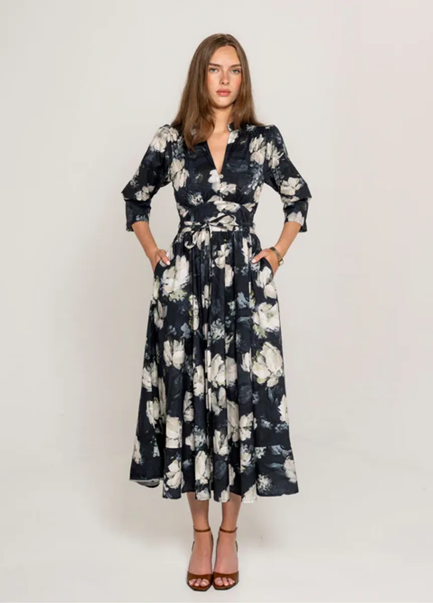 MISSMAYA Maria Dress Blue Garden 