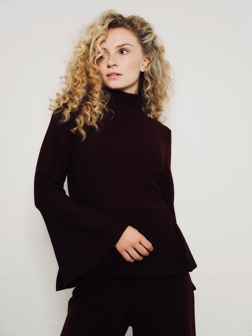 Hovedbilde Ella and il Adelyn Merino Sweater Black 