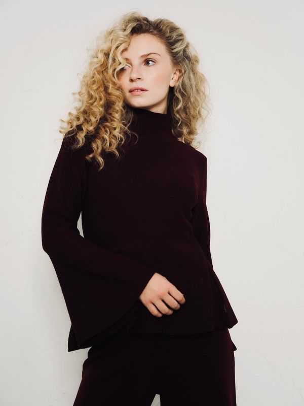 Ella and il Adelyn Merino Sweater Black 