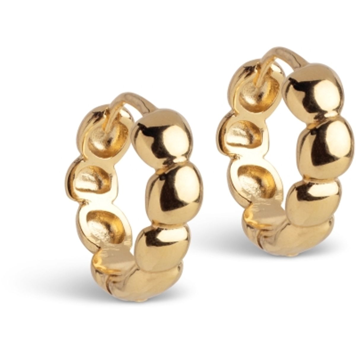 Enamel Hoops Nara Gold 