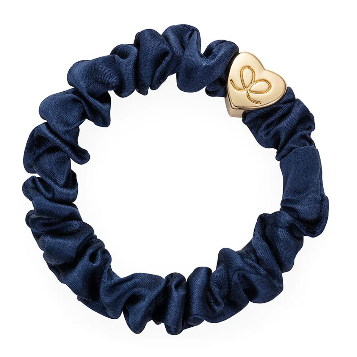 By Eloise Scrunchie/Armbånd Silk Navy