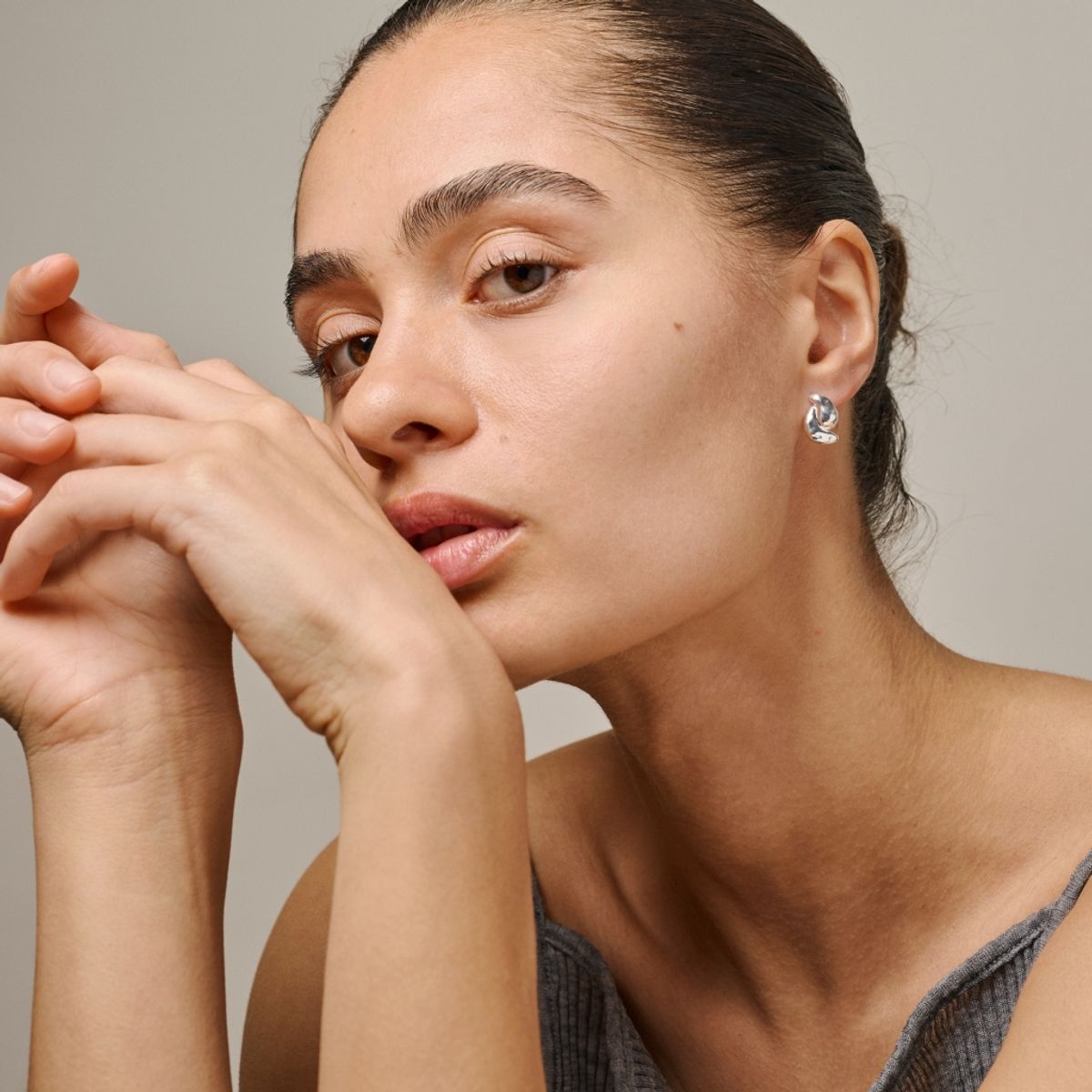 Enamel Studs Tova Silver 