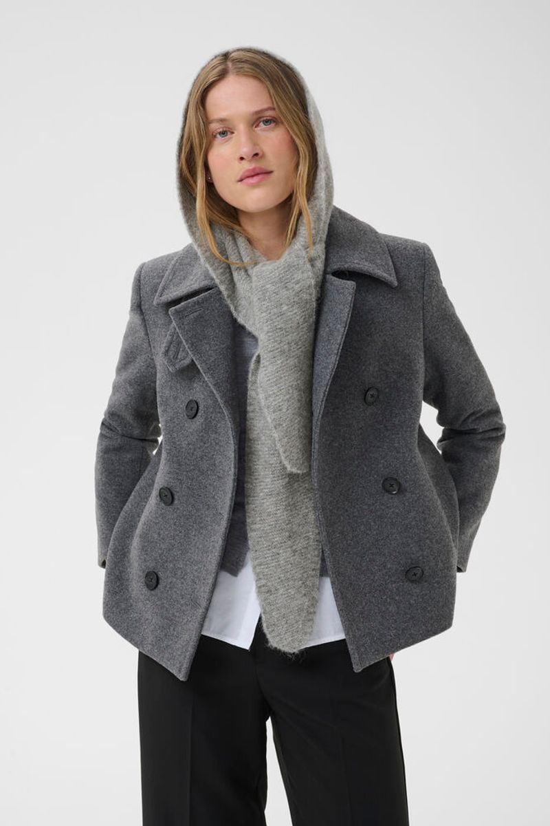 Part Two Charline Scarf Grey Melange