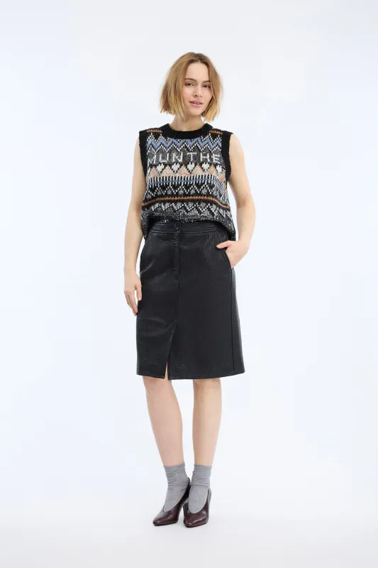 Munthe Vitalism Knit Mix Black