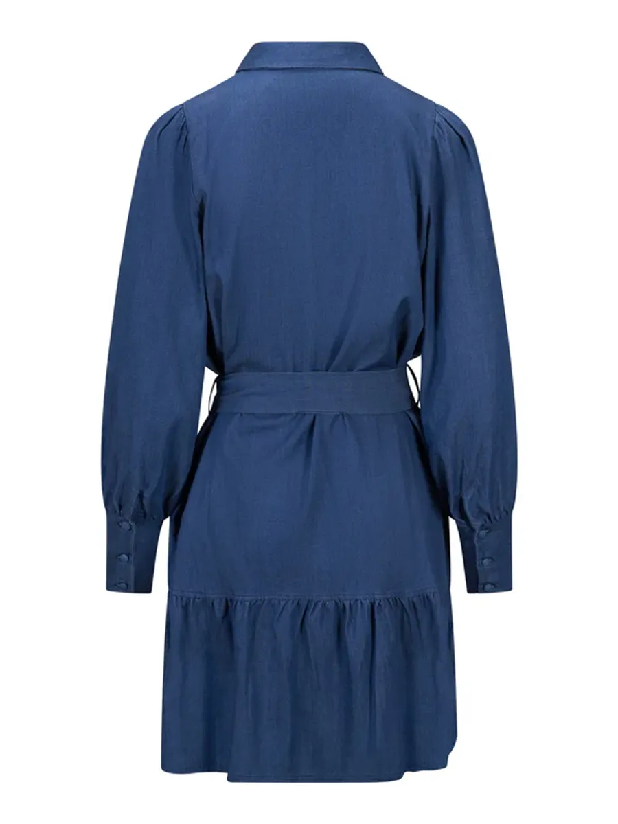 Ella and il Silja Tencel Dress Dark Blue