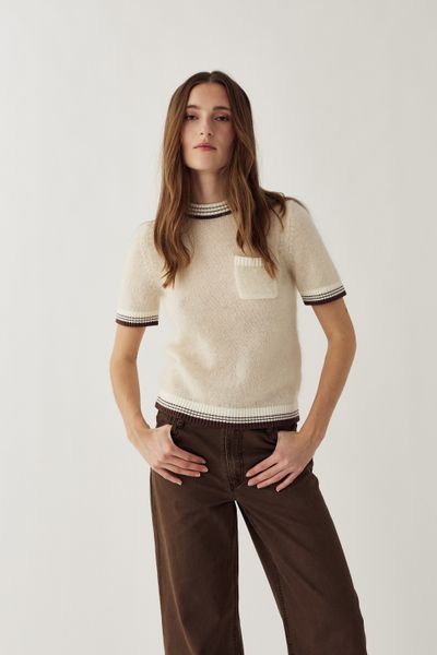Hovedbilde Noella Marthy Knit Ivory Brown 