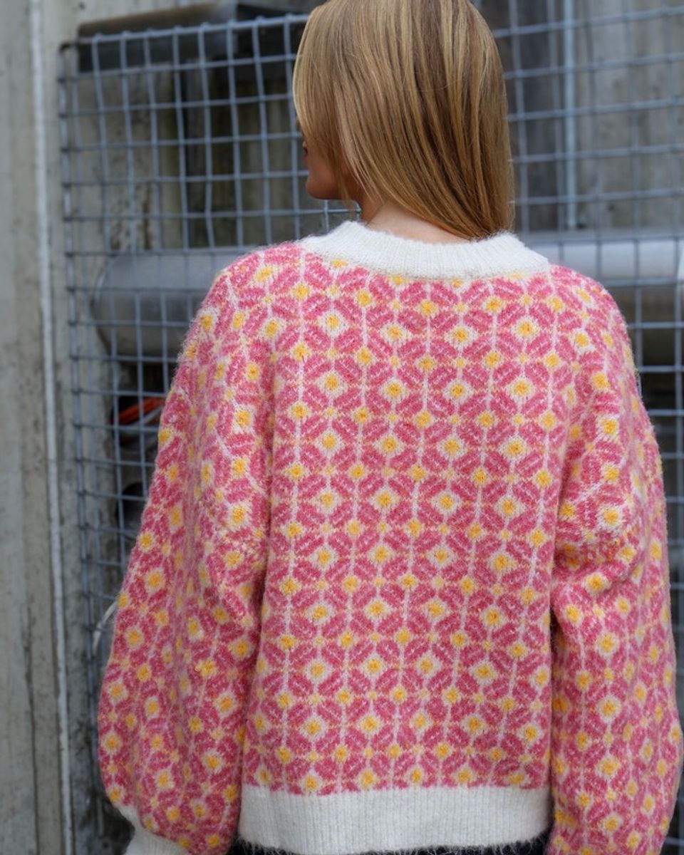 A-view Stavanger Knit Pullover Off White Pink 