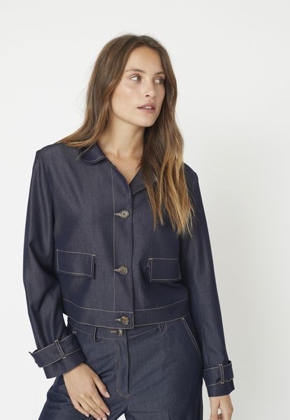 Hovedbilde Co’couture Terry Denim Jacket Dark Denim