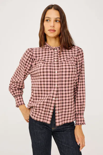 Hovedbilde Rails Alanna Shirt Garnet Rose Cobalt