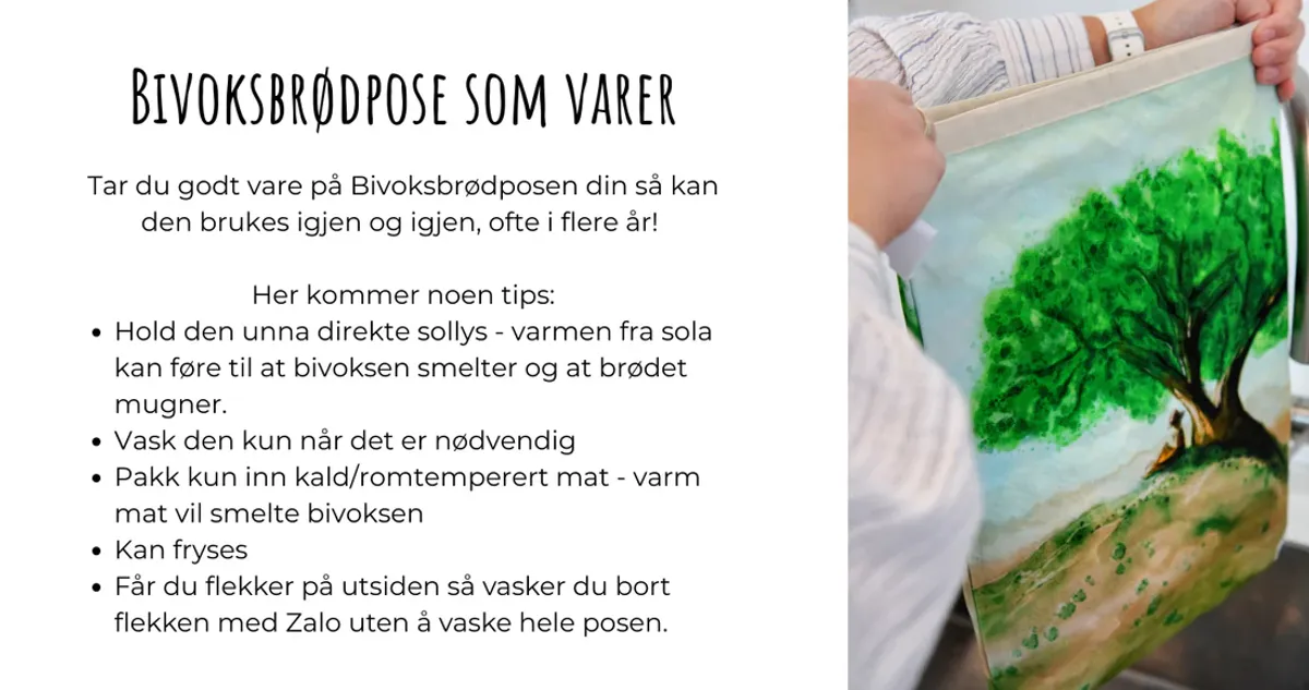 Fru Timian Bivoks Brødpose 