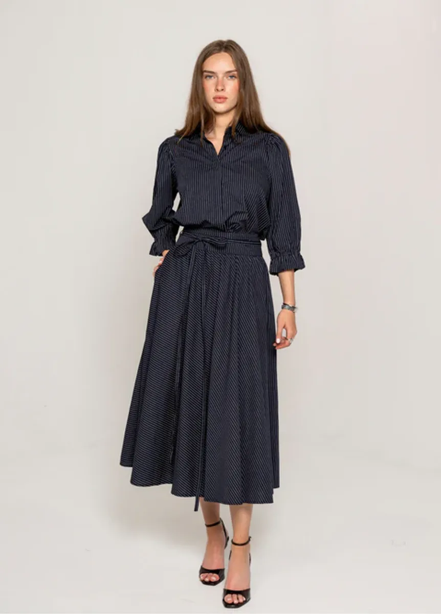 MISSMAYA Astrid Skirt Pinstripe