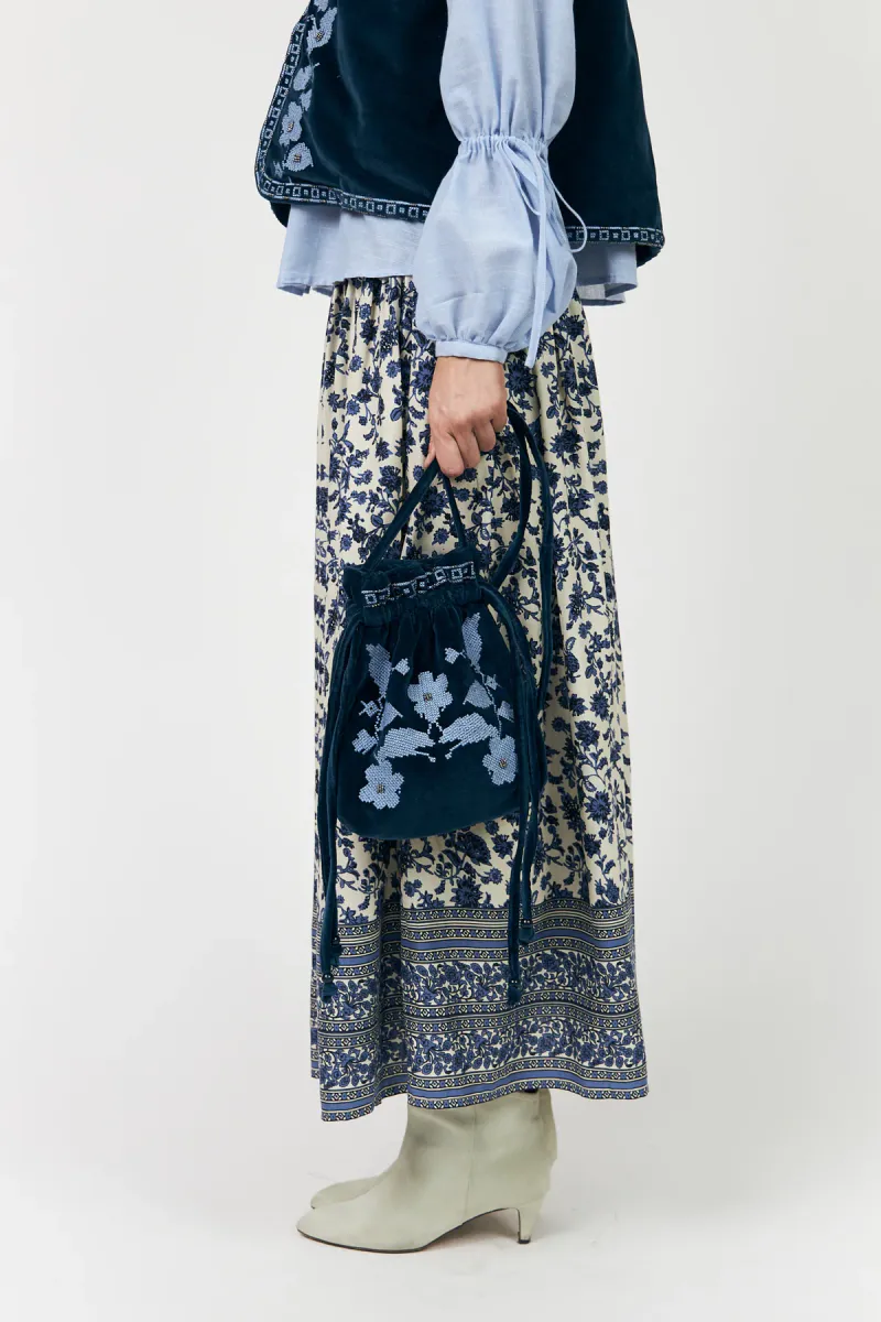 Lollys Laundry Myra Maxi Skirt Blue