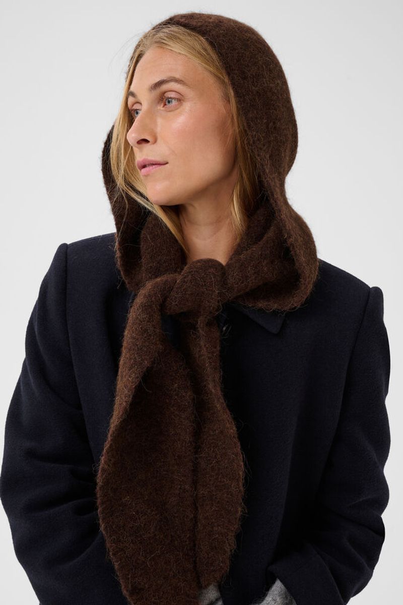 Part Two Charline Scarf Downtown Brown Melange
