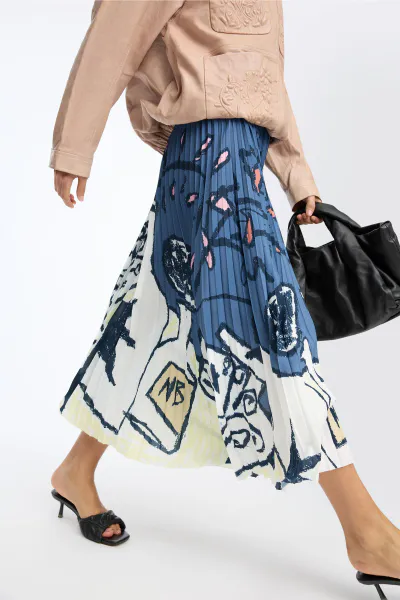 Hovedbilde Munthe Charming Skirt Print Blue 