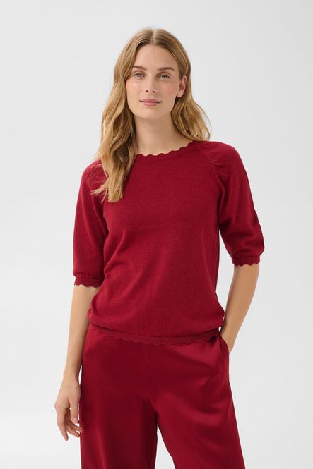 Hovedbilde Part Two Dot Pullover Biking Red Lurex