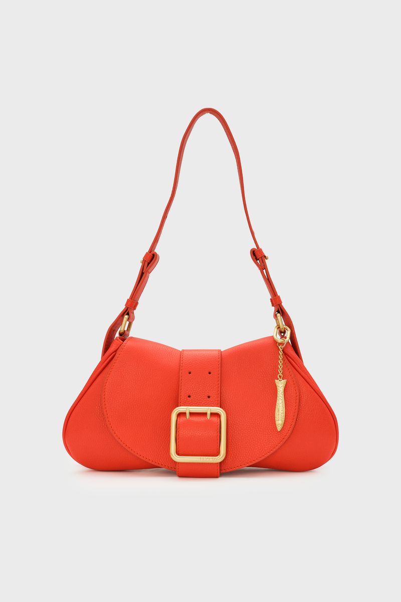 Fabienne Chapot Chapot Leather Bag Tangerine Tango 