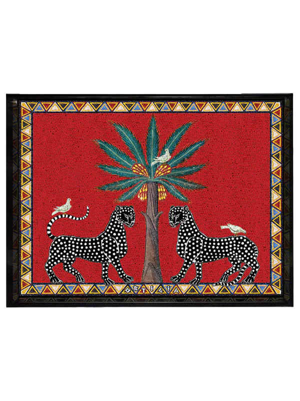 Ortigia Tray Mosaici Red Large