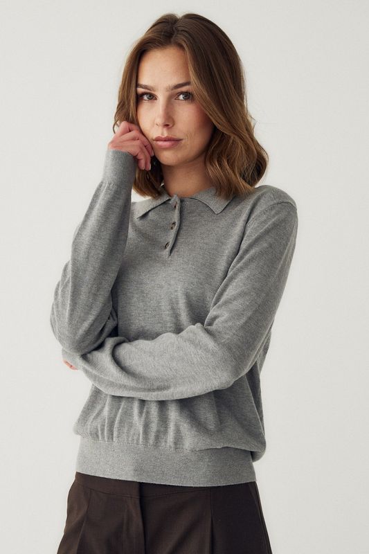 Noella Maxine Knit Medium Grey Melange
