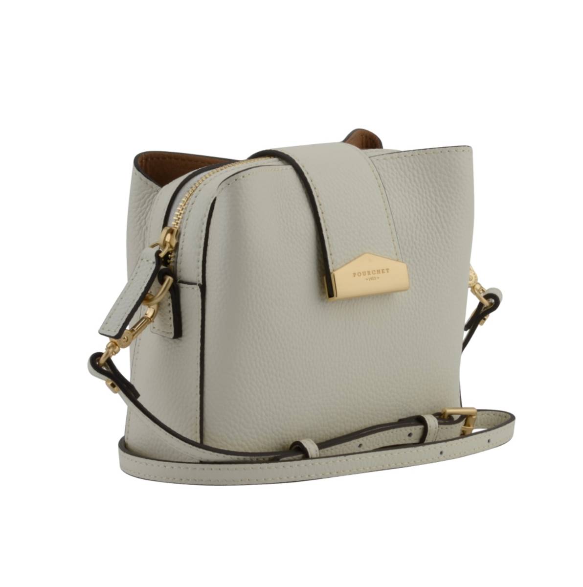 Pourchet Paris Cavalcade Crossbody Small Beige