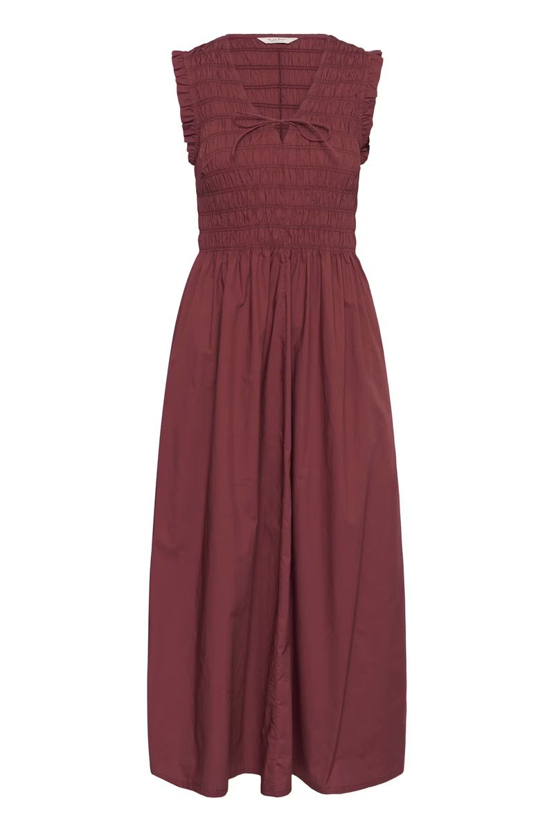 Part Two Borgnette Dress Burnt Russet
