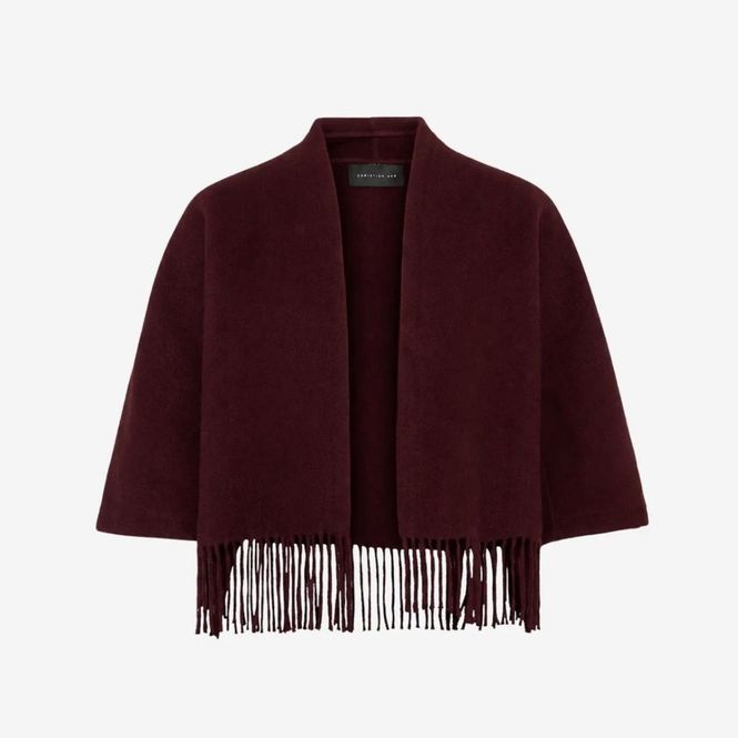 Hovedbilde AKS Label Keyla Lambwool Jacket Burgundy