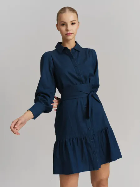 Hovedbilde Ella and il Silja Tencel Dress Dark Blue