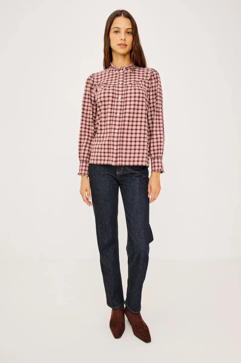 Rails Alanna Shirt Garnet Rose Cobalt