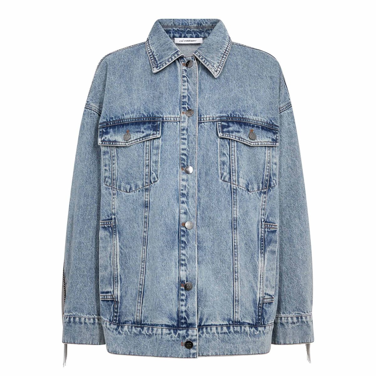 Cocouture Denice Denim Fringe Jacket Bleach Denim