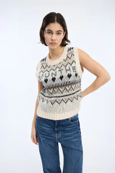 Hovedbilde Munthe Vitalism Knit Mix Creme