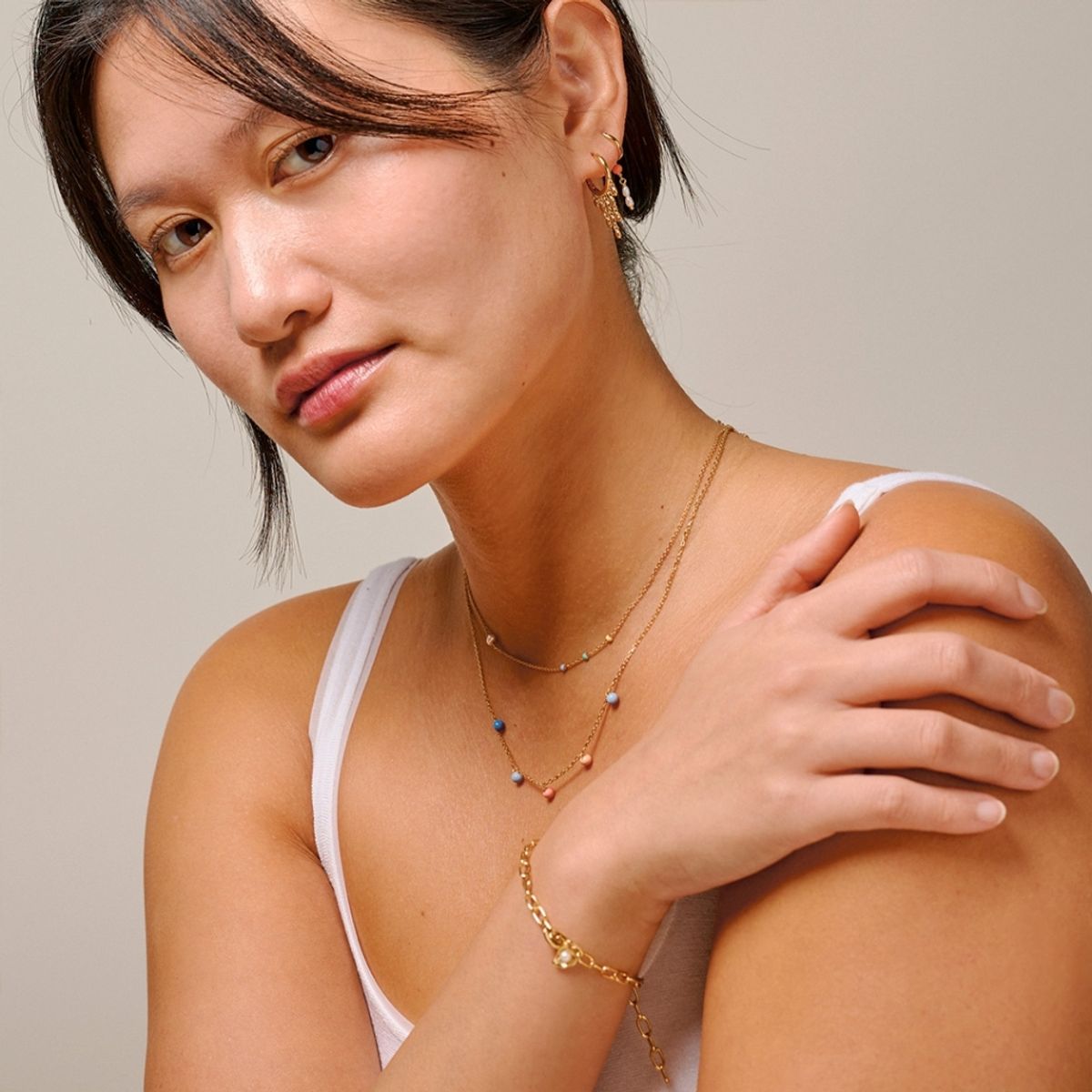 Enamel Necklace Theresia Sunset