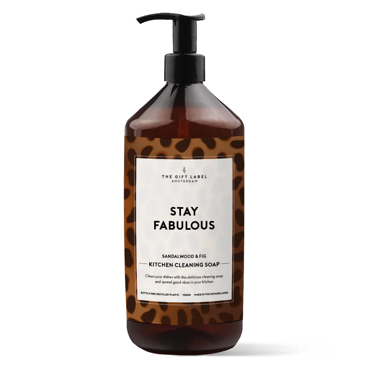 The GiftLabel Kitchen Cleaning Soap Stay Fabulous