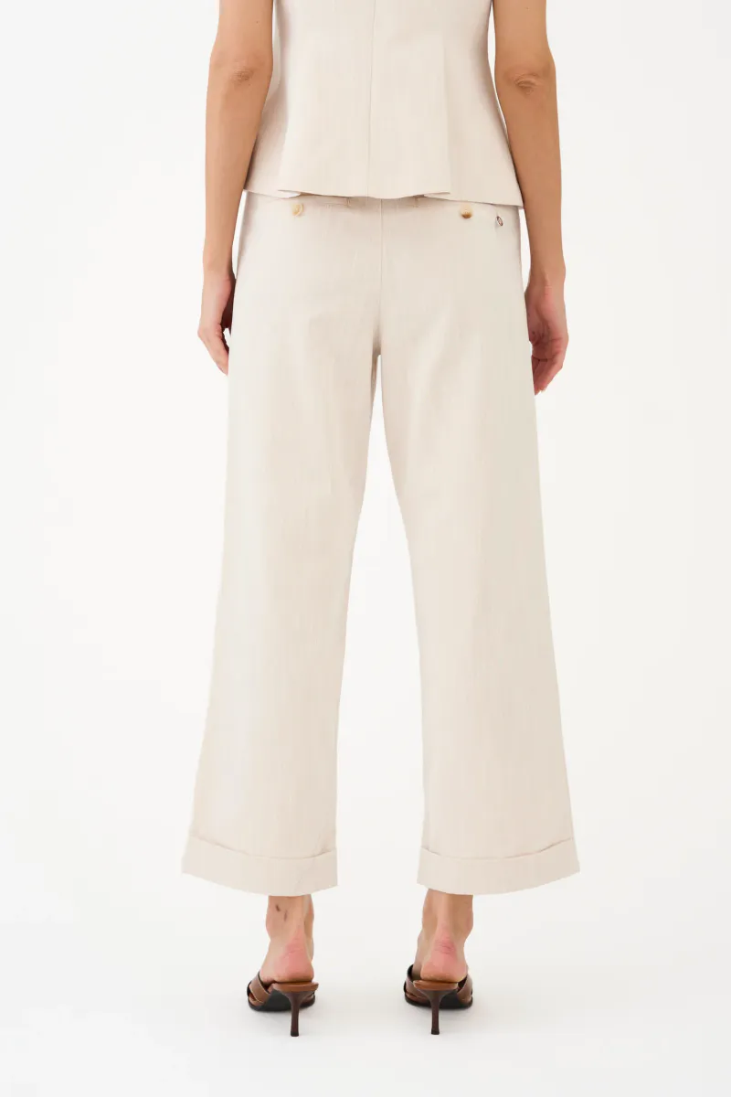 Pieszak Birkin Weekend Cropped Pant Solaris Sand Melange