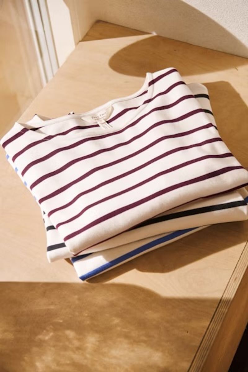 Part Two Nela T-Shirt Tawny Port Stripe