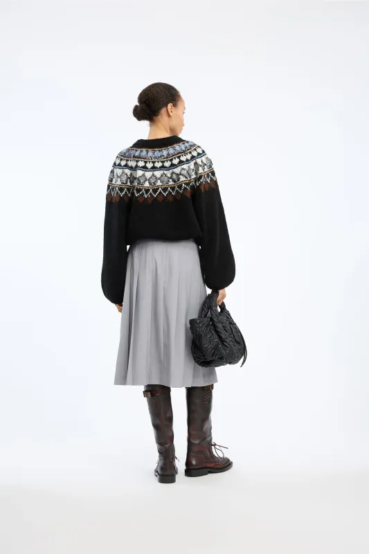 Munthe Vaffie Knit Mix Black