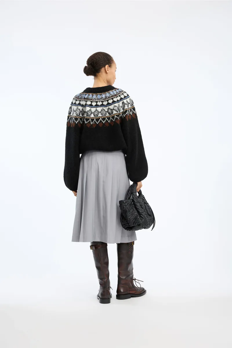 Munthe Vaffie Knit Mix Black