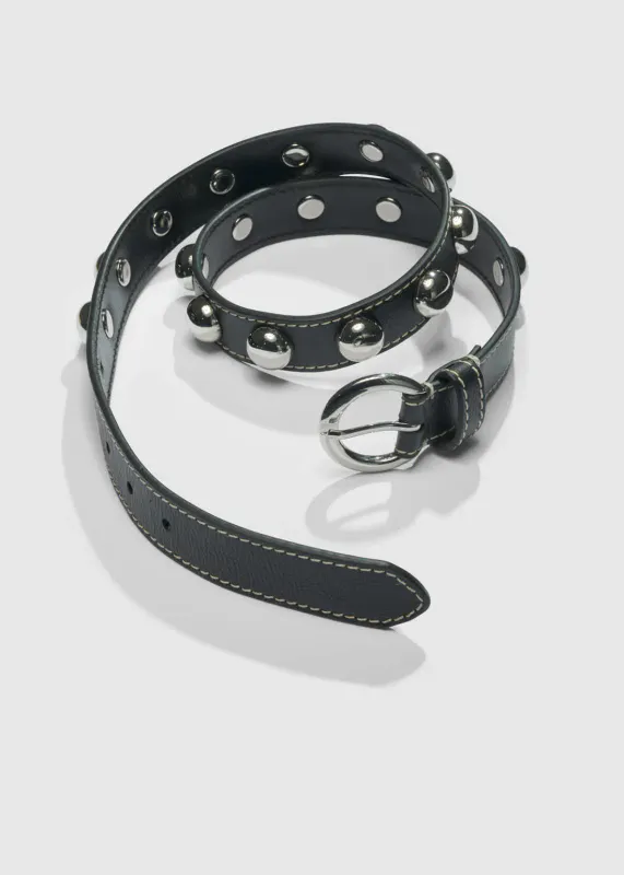 Aks Label Jara Studed Belt Black 
