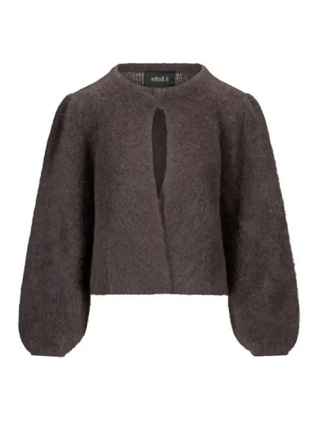Hovedbilde Ella and il Amelia Chunky Cardigan Dark Brown