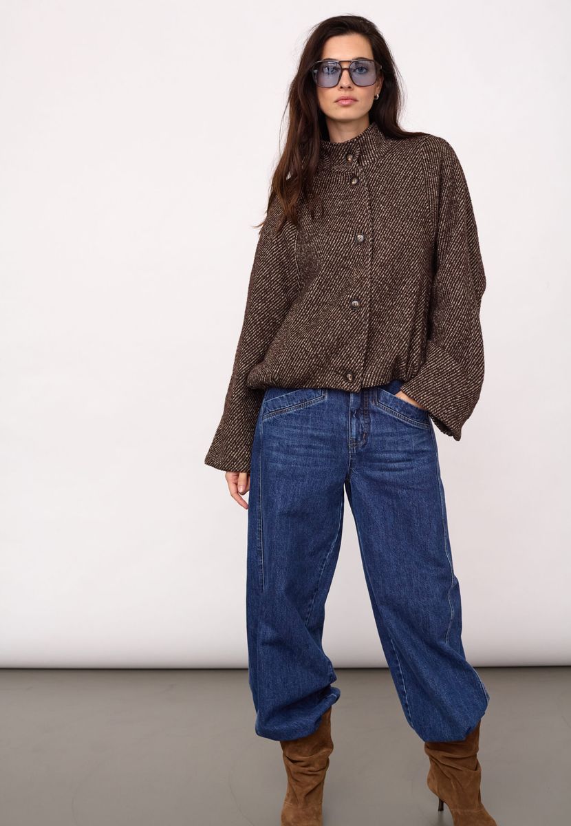 Cocouture Sacha Balloon Jacket Dark Brown 