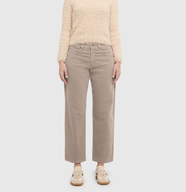 Hovedbilde Mac Jeans Gina Straight Corduroy Windspray Beige