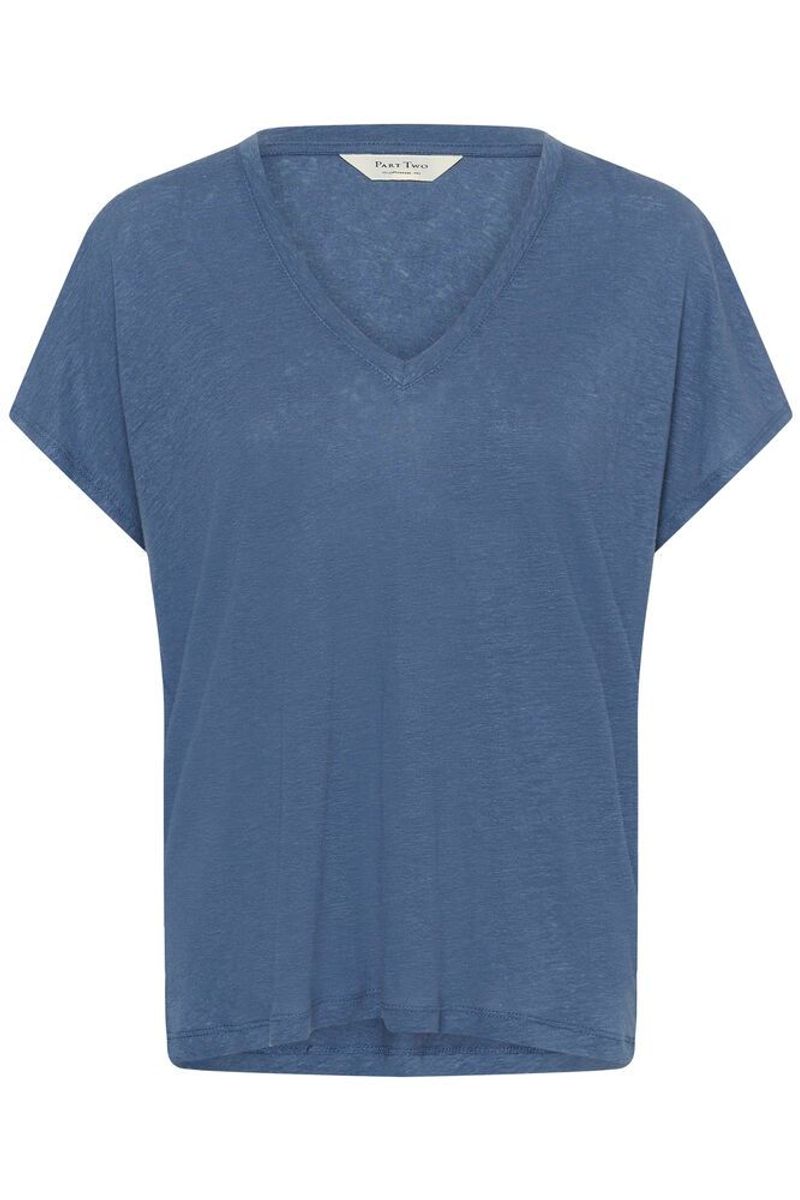 Part Two Axelines T-Shirt Blue Indigo