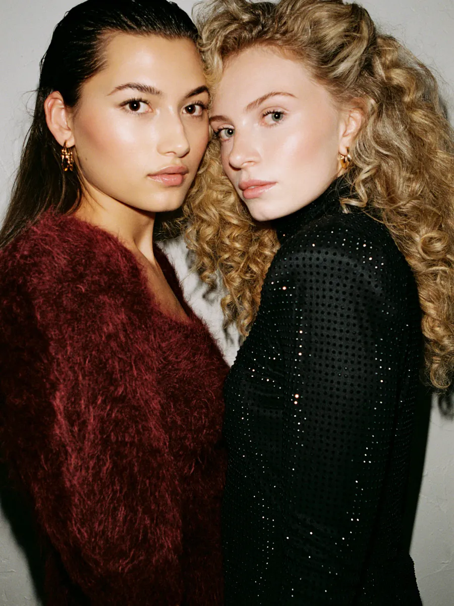 Ella and il Antonia Chunky Tee Oxblood 