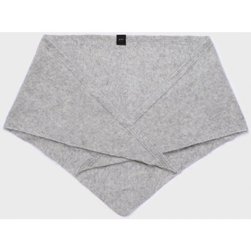 Aks Label Mina Brushed Wool Scarf Grey Melange